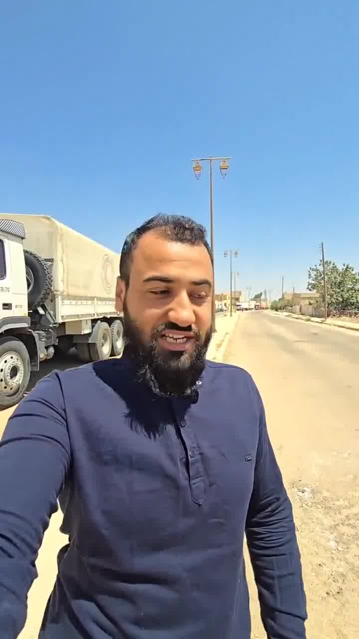 Syria: a Red Crescent humanitarian convoy (3rd one since the ceasefire) is preparing to enter Suwayda today. nIt contains around 200 tons of flour, medical supplies and 1,000 food baskets