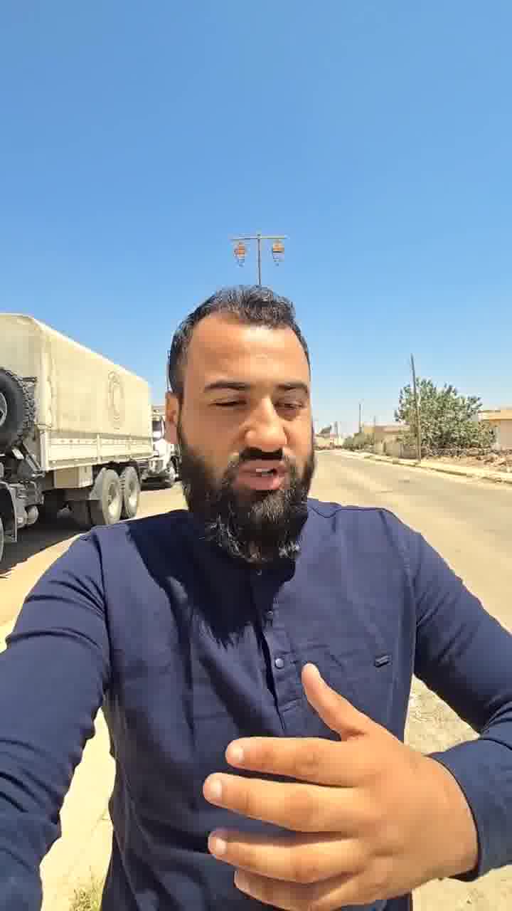 Syria: a Red Crescent humanitarian convoy (3rd one since the ceasefire) is preparing to enter Suwayda today. nIt contains around 200 tons of flour, medical supplies and 1,000 food baskets