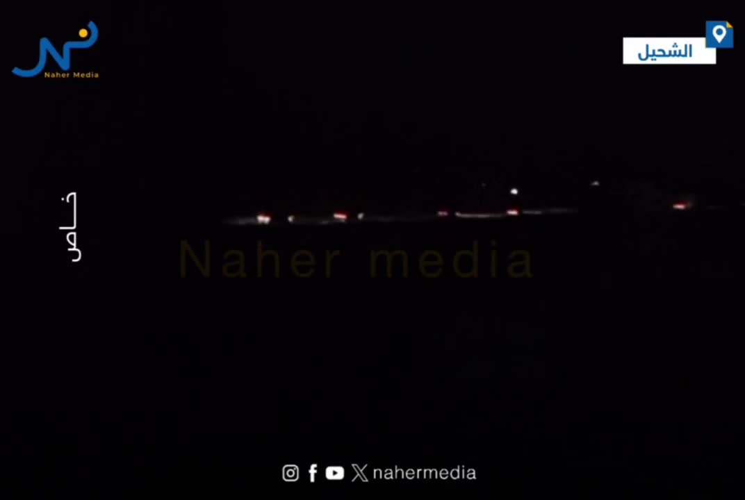 Nahr Media's camera captures the entry of joint patrols from the International Coalition and the SDF into the town of Al-Shuhail, east of Deir ez-Zor, for unknown reasons