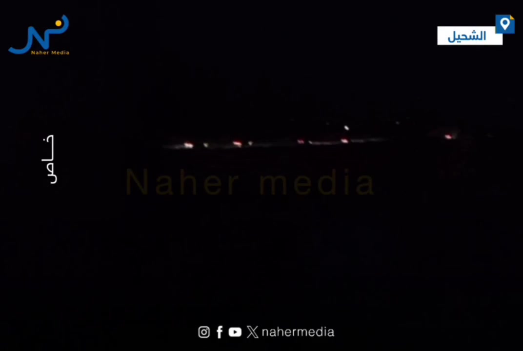 Nahr Media's camera captures the entry of joint patrols from the International Coalition and the SDF into the town of Al-Shuhail, east of Deir ez-Zor, for unknown reasons