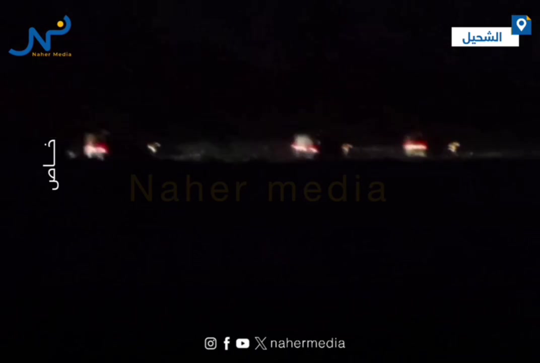 Nahr Media's camera captures the entry of joint patrols from the International Coalition and the SDF into the town of Al-Shuhail, east of Deir ez-Zor, for unknown reasons
