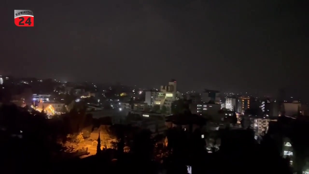 .@suwayda24 A cautious calm prevails in Suwayda, occasionally interrupted by sporadic bursts of gunfire, following the de-escalation of clashes that took place in the western fronts on Thursday evening