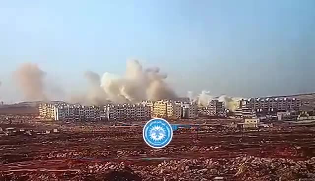 Ashrafieh neighborhood in Aleppo a short while ago