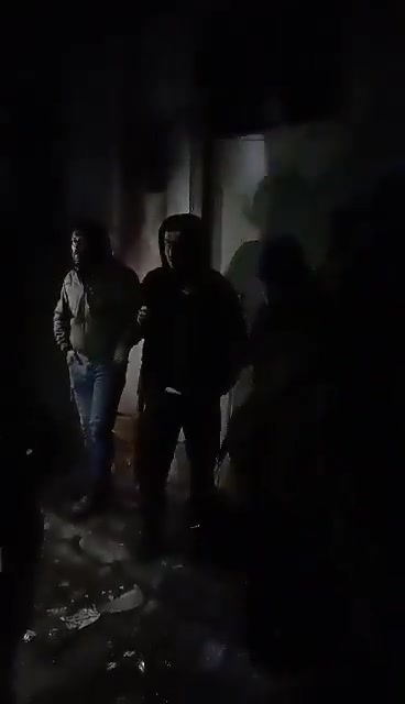 A group of SDF/YPG/YPJ fighters captured by security forces, who was hiding in a tunnel in the Sheikh Maqsoud neighborhood.