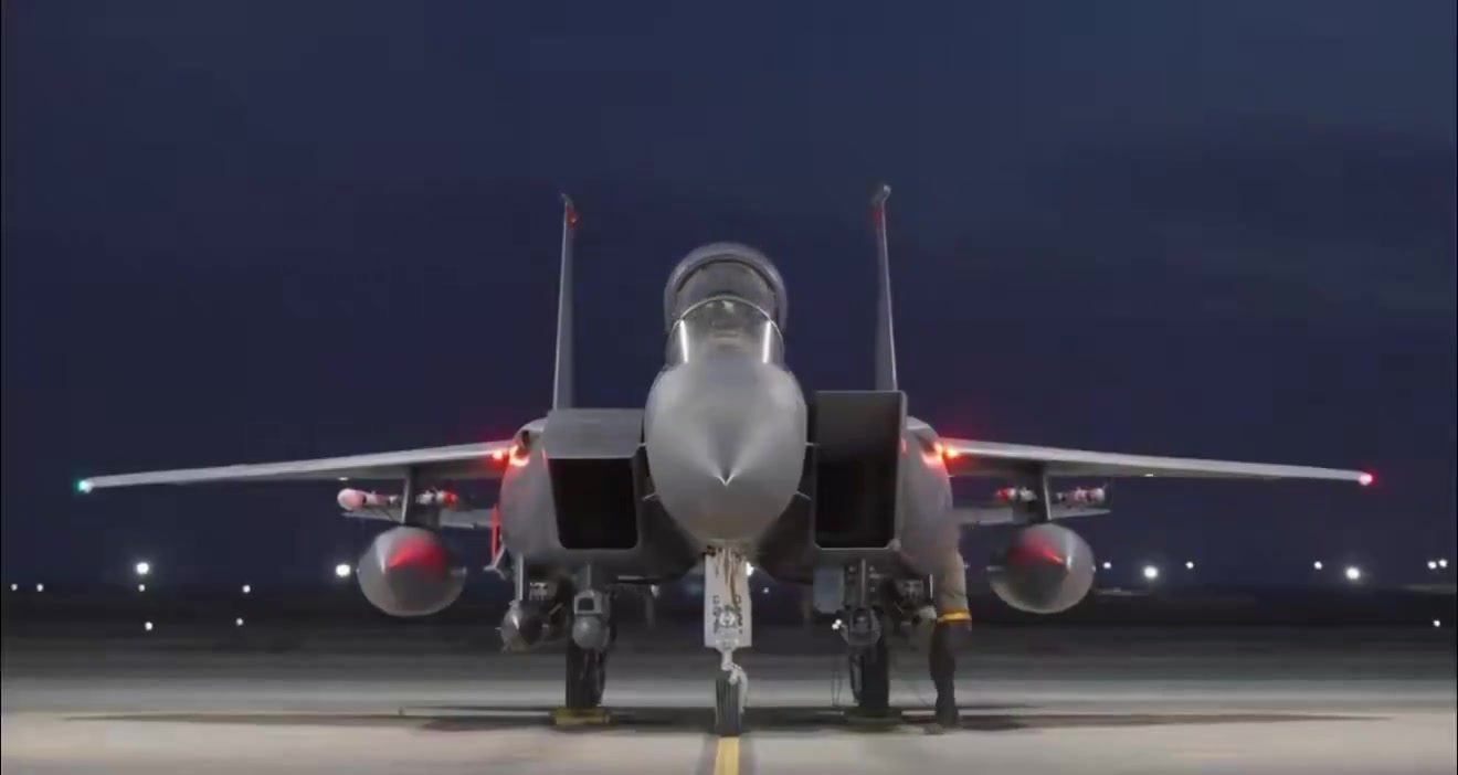 Footage published by U.S. Central Command (CENTCOM) showing mission preparations at airbases in the Middle East as well as airstrikes against sites belonging to the Islamic State (ISIS) in Syria, the second round of strikes carried out under last month’s Operation Hawkeye Strike