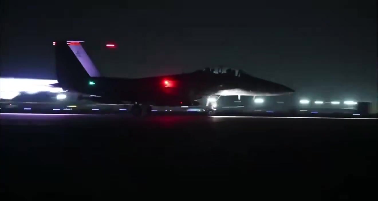 Footage published by U.S. Central Command (CENTCOM) showing mission preparations at airbases in the Middle East as well as airstrikes against sites belonging to the Islamic State (ISIS) in Syria, the second round of strikes carried out under last month’s Operation Hawkeye Strike