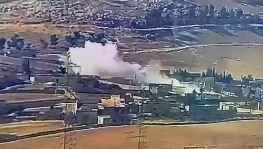 The Syrian Army is striking SDF targets located along the Tishrin dam line east of Manbij.