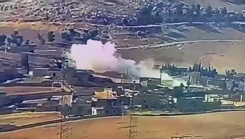 The Syrian Army is striking SDF targets located along the Tishrin dam line east of Manbij.