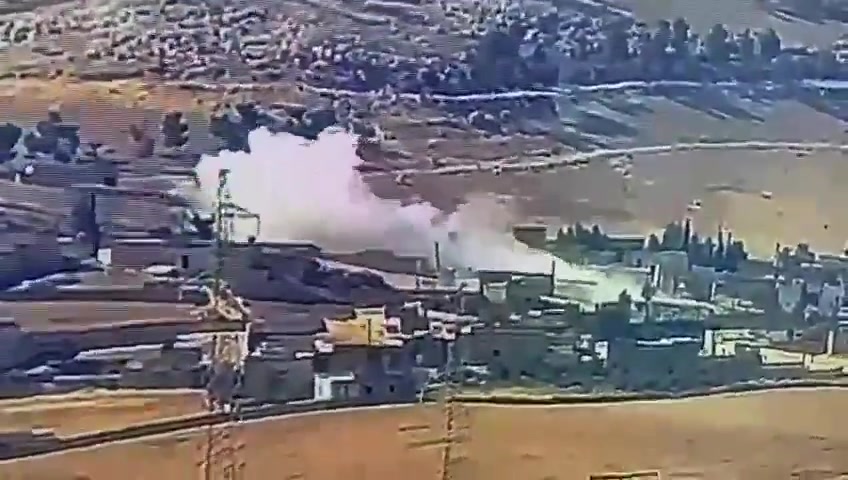 The Syrian Army is striking SDF targets located along the Tishrin dam line east of Manbij.