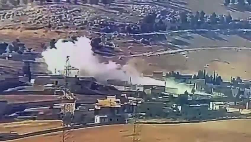 The Syrian Army is striking SDF targets located along the Tishrin dam line east of Manbij.