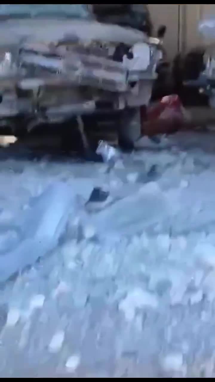 A video showing the damage to military equipment targeted by the Syrian army at the headquarters of the Al-Bu'asi regiment, affiliated with the SDF militia, west of Raqqa.