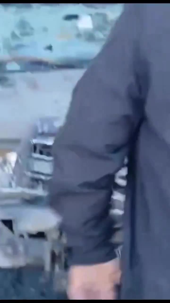 A video showing the damage to military equipment targeted by the Syrian army at the headquarters of the Al-Bu'asi regiment, affiliated with the SDF militia, west of Raqqa.