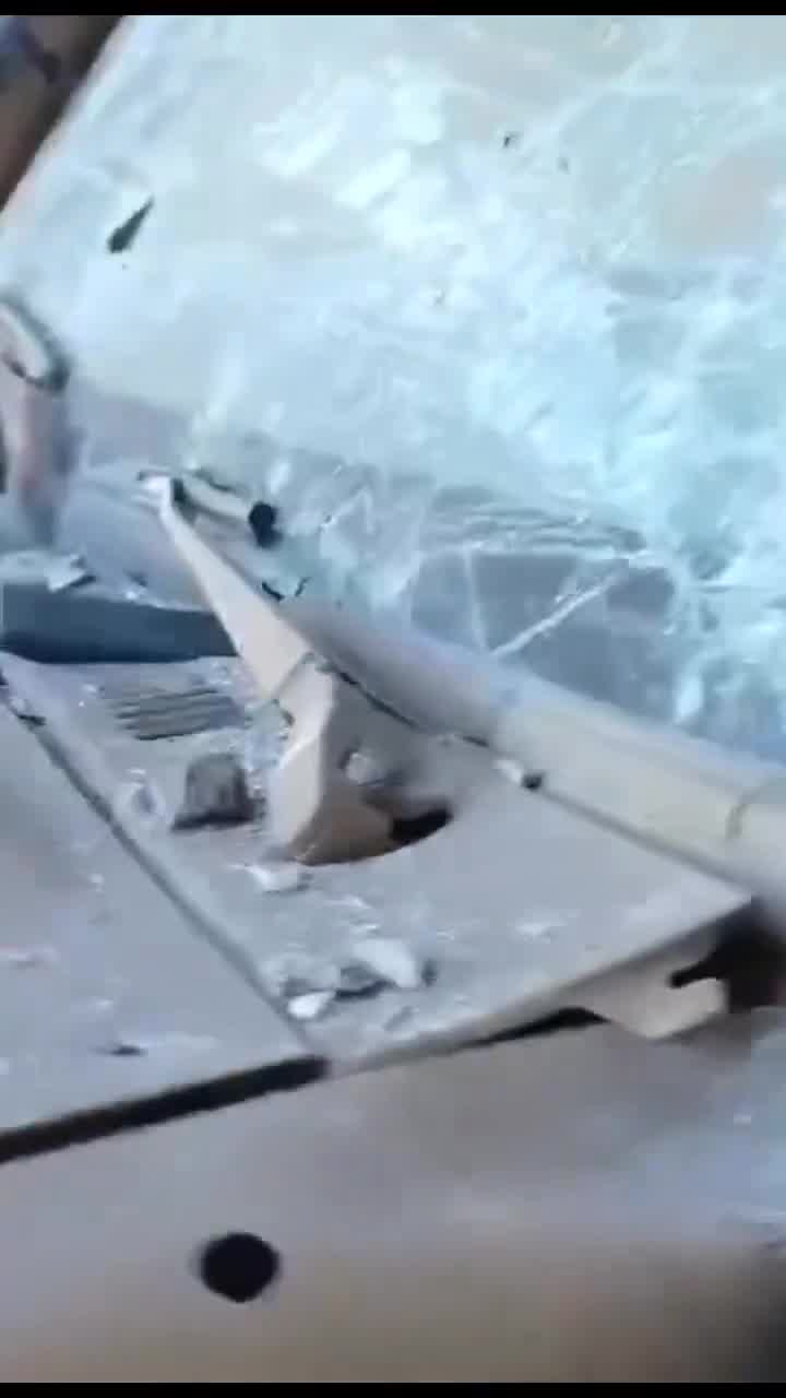 A video showing the damage to military equipment targeted by the Syrian army at the headquarters of the Al-Bu'asi regiment, affiliated with the SDF militia, west of Raqqa.