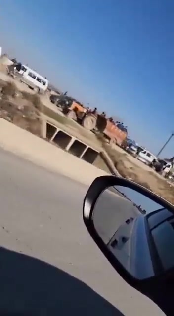 The evacuation of civilians from Deir Hafir continues intermittently.