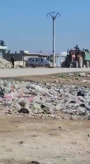 The evacuation of civilians from Deir Hafir continues intermittently.