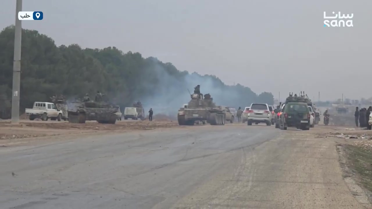 The Media and Communications Department of the Ministry of Defense: Syrian Arab Army forces have just entered the village of Jafirah, east of Aleppo
