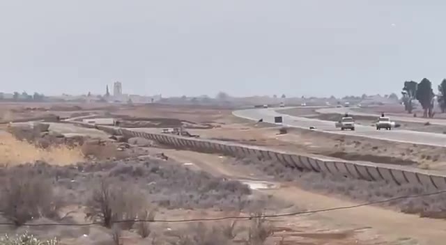 SDF elements targeted two Syrian Army vehicles in the Raqqa region with kamikaze drones.