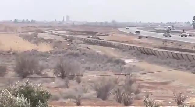 SDF elements targeted two Syrian Army vehicles in the Raqqa region with kamikaze drones.