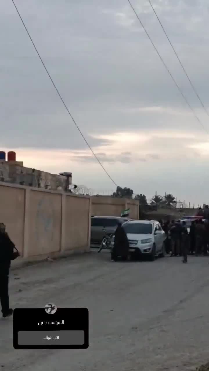 Public security and the Syrian Arab Army in the city of Al-Susah today in Al-Bukamal in Deir ez-Zor