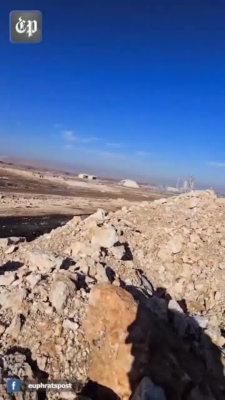 Aleppo Northern Countryside:  armed clashes between the Syrian Army and the SDF forces in the vicinity of the cement factory belonging to the French company Lafarge in the village of Jalabiya in the countryside of Ain al-Arab (Kobani) this morning, before the army took full control of it