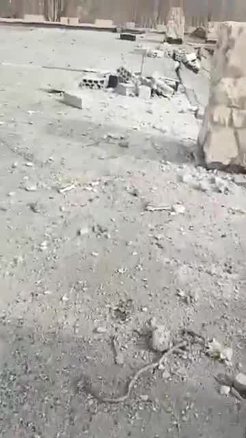 Syria: last night, the US-led Coalition bombed the former Zenobia Resort, turned into a military position under Assad, ~18 km South of Palmyra (East Homs)