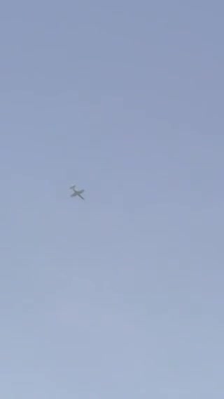 A Syrian L-39 warplane belonging to the Syrian Air Force during its flight over the city of Saraqib in the Idlib countryside, Syria