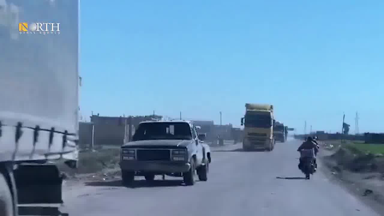 US has begun withdrawing from another base - the 3rd this month. A convoy of empty trucks, coming from Iraq, entered today Qasrak base (N. Hasakah), as part of the beginning of its evacuation. nnQasrak, the largest remaining US base, is equipped with a 1.7 km airstrip