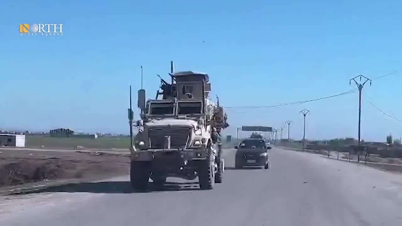 US has begun withdrawing from another base - the 3rd this month. A convoy of empty trucks, coming from Iraq, entered today Qasrak base (N. Hasakah), as part of the beginning of its evacuation. nnQasrak, the largest remaining US base, is equipped with a 1.7 km airstrip