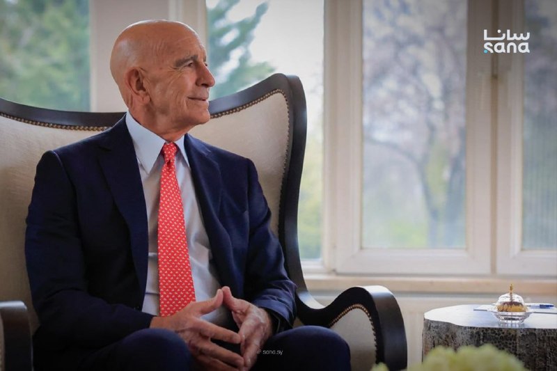 Foreign Minister Asaad Hassan al-Shaibani met in Ankara with US Special Envoy to Syria Thomas Barrack, where they discussed regional and international developments and affirmed their commitment to continued coordination and consultation. (SANA)