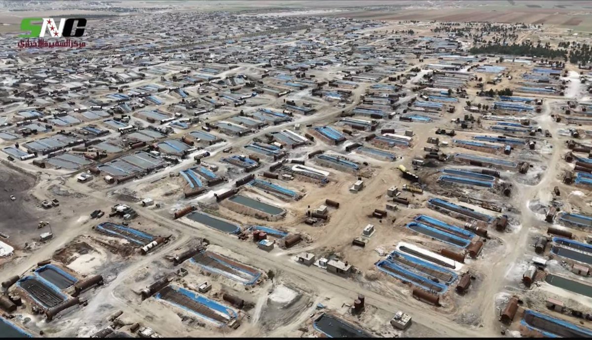 Syria: tensions erupted tonight in area of Tarhin (NE. Aleppo), where Security forces are deploying en masse as workers and owners of makeshift oil refineries protest against their dismantling